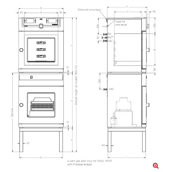 Memmert VO101 Vakum Etüv - Görsel 2