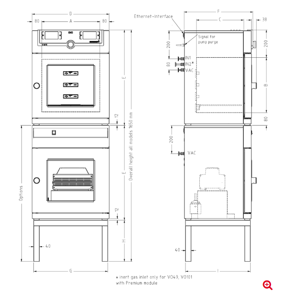 Memmert VO49 Vakum Etüv - Görsel 2